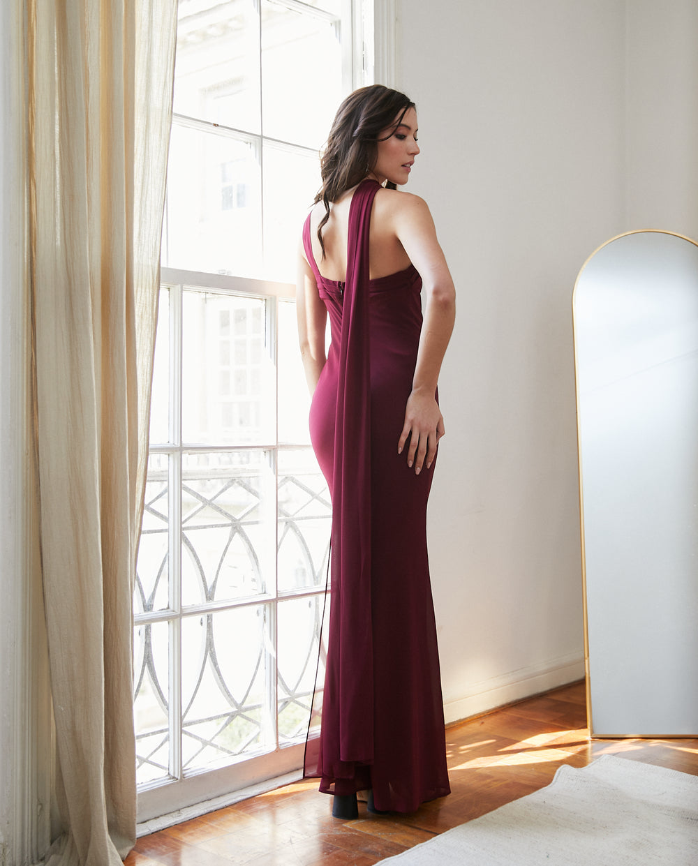 Vestido Largo de Fiesta Anastasia Burdeo