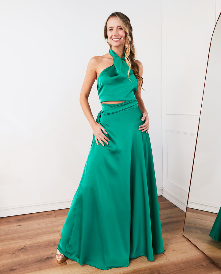 Conjunto Lucia Seda Verde