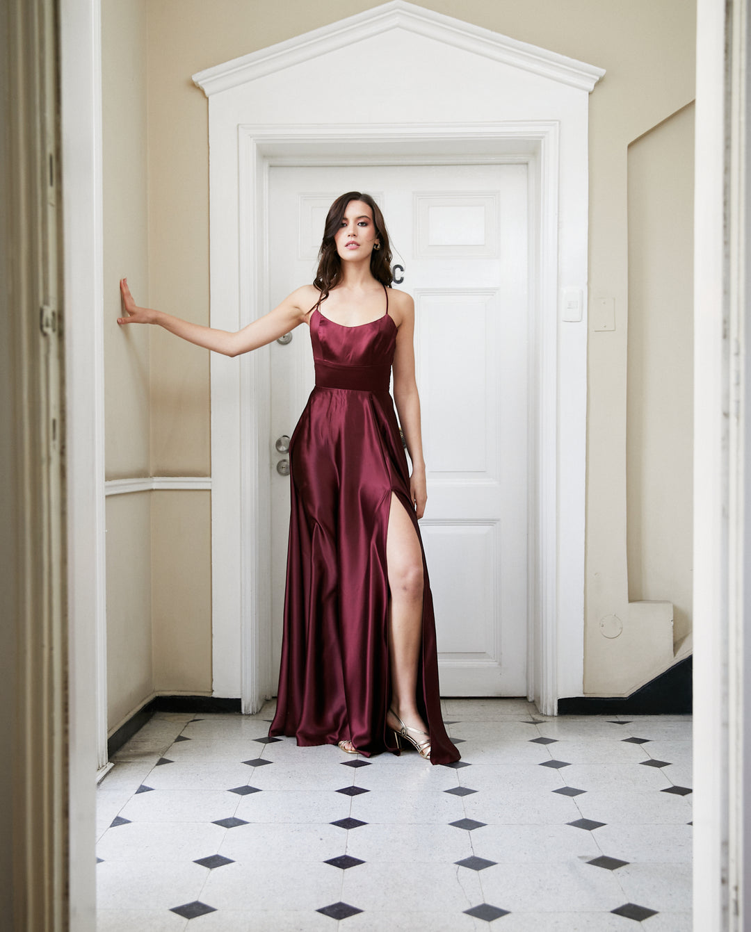 Vestido Largo de Fiesta Rafa Burdeo