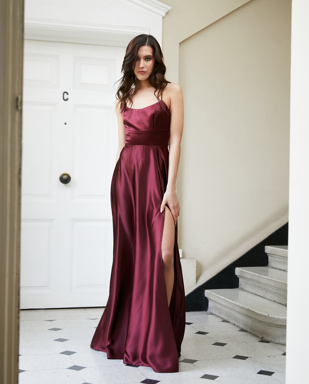Vestido Largo de Fiesta Rafa Burdeo