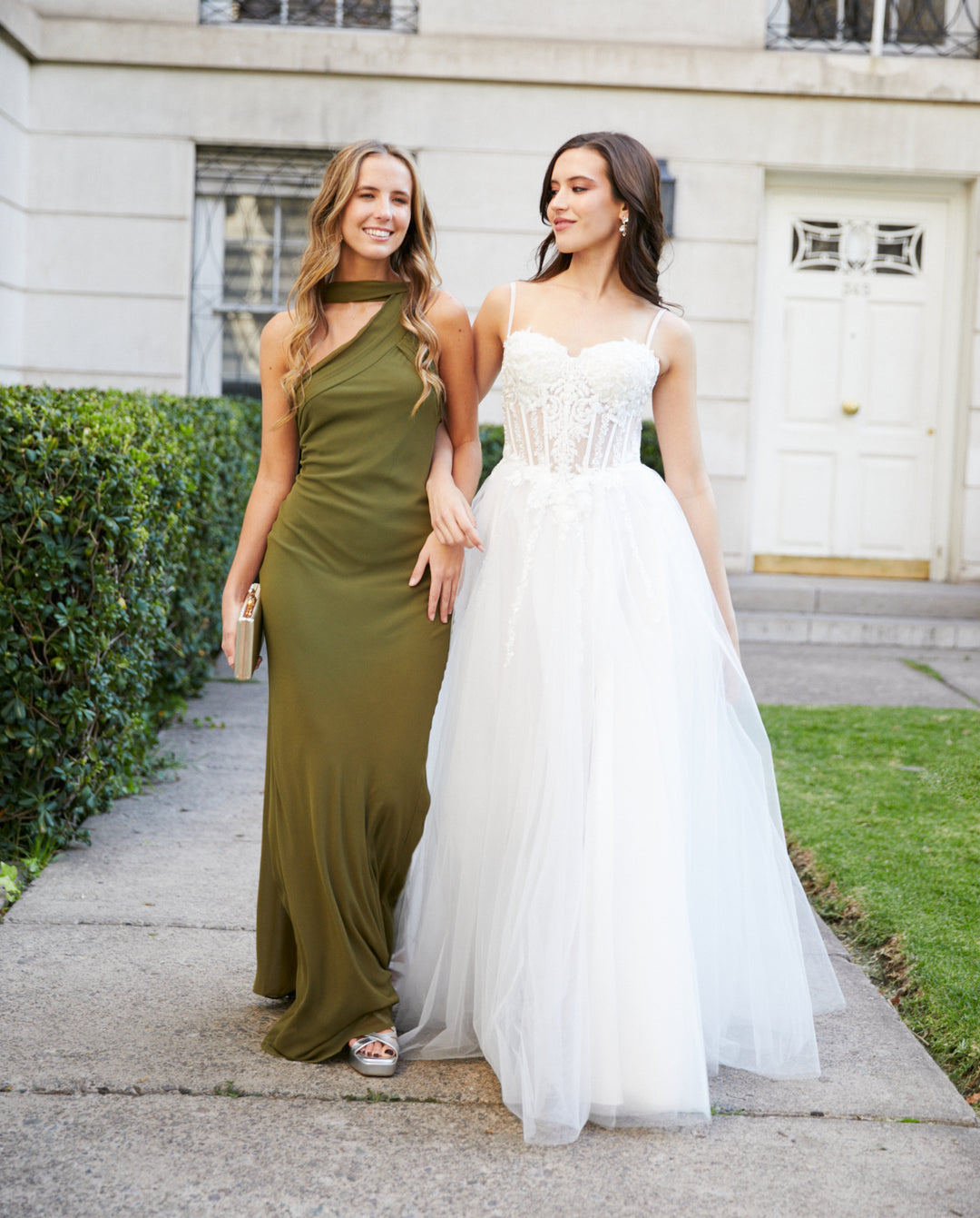 Vestido Largo de Fiesta Anastasia Verde Olivo