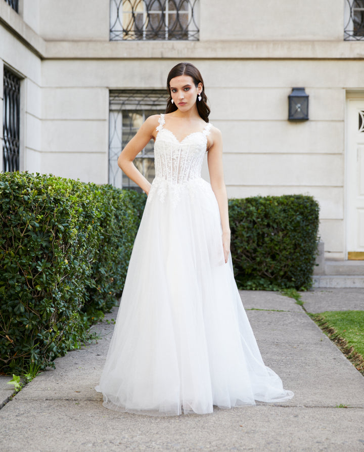 Vestido Largo de Novia Vittoria Blanco