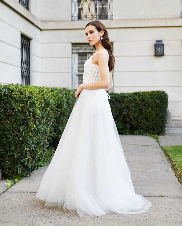 Vestido Largo de Novia Vittoria Blanco