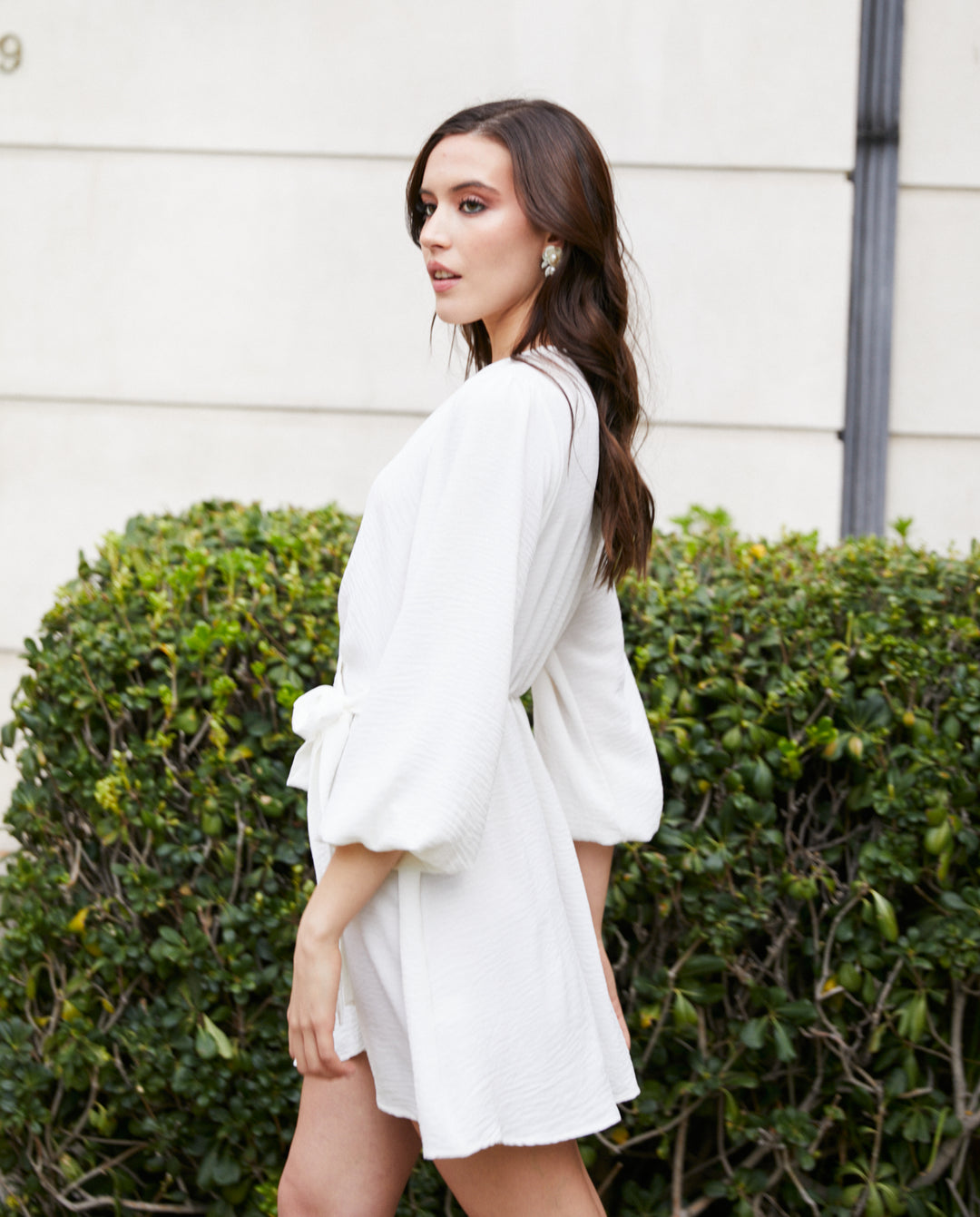 Vestido Corto de Fiesta Meli Blanco