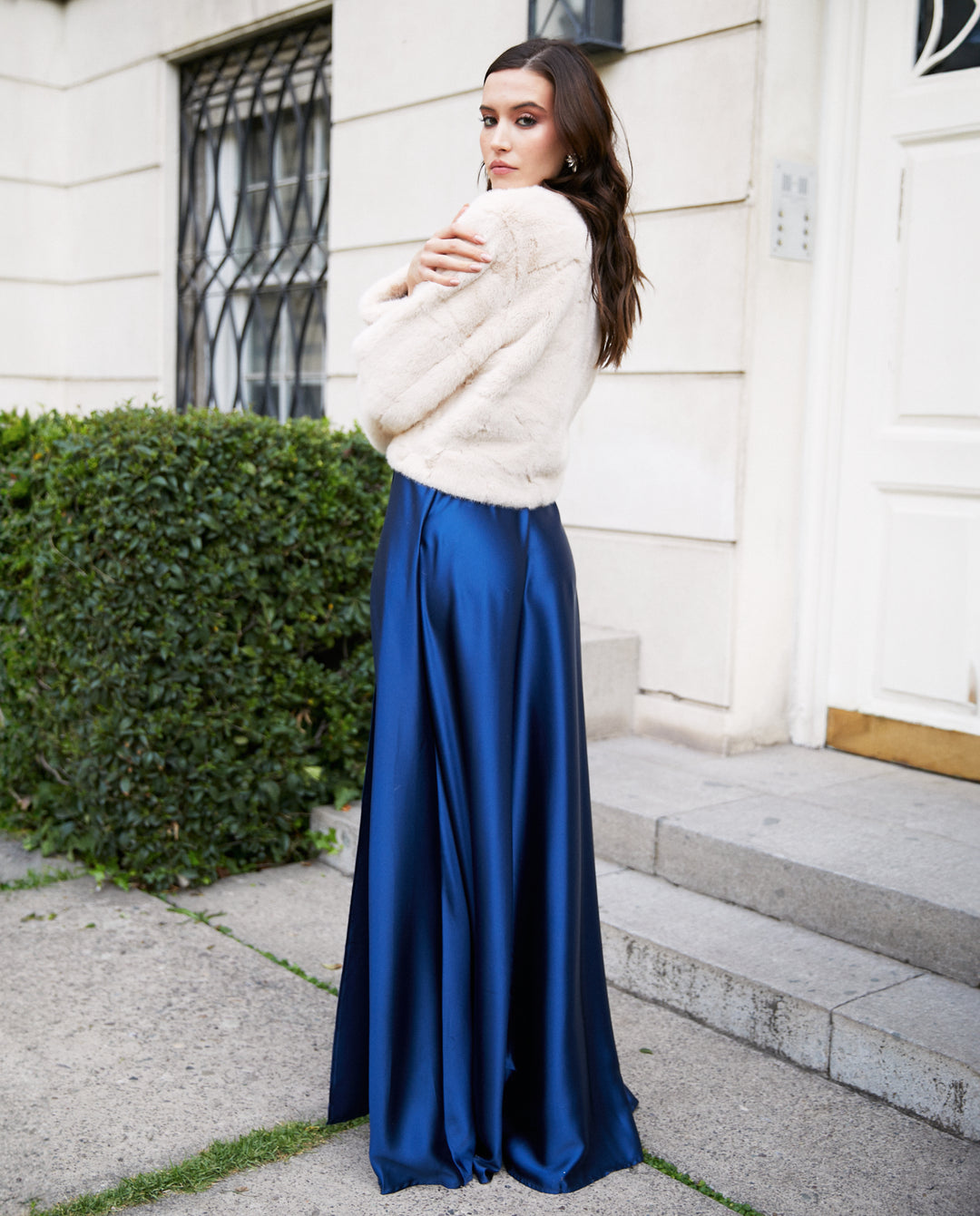 Vestido Largo de Fiesta Miranda Azul Oscuro