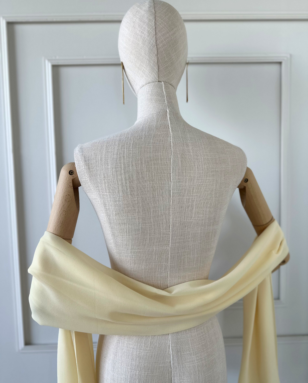 Maxi Pañuelo Antonia Gasa Amarillo Pálido