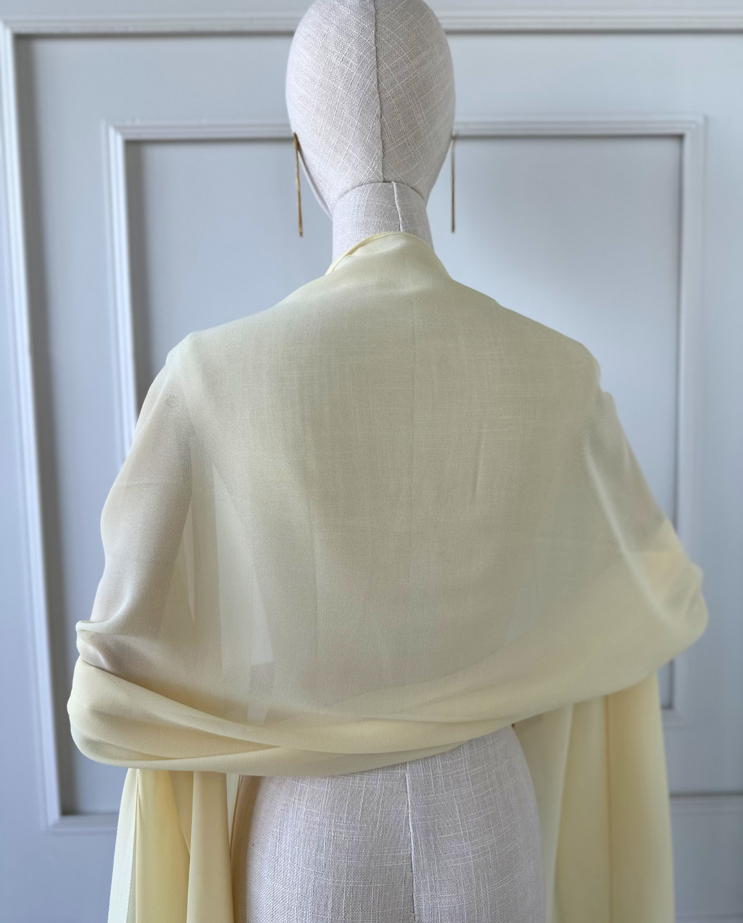 Maxi Pañuelo Antonia Gasa Amarillo Pálido