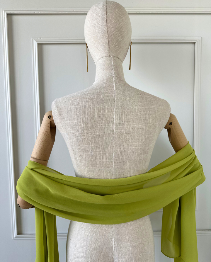 Maxi Pañuelo Antonia Gasa Verde Limón