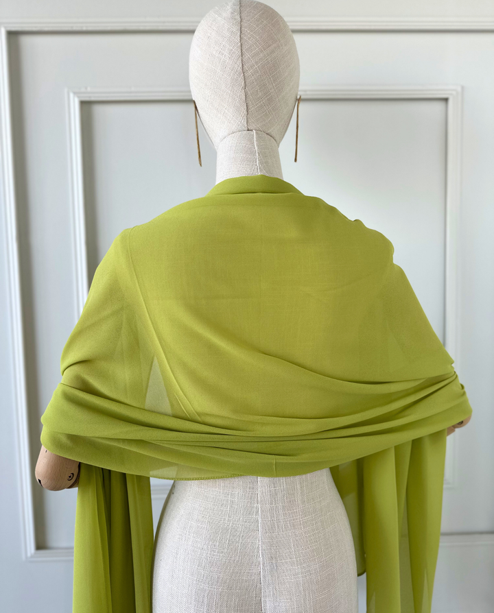 Maxi Pañuelo Antonia Gasa Verde Limón