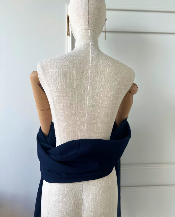 Maxi Pañuelo Antonia Gasa Azul Oscuro