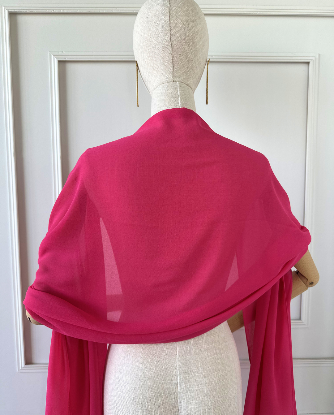 Pañuelo Antonia Gasa Fucsia