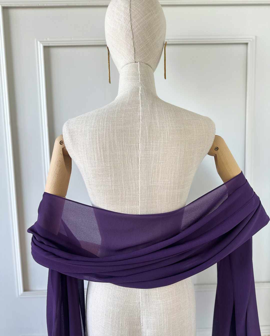 Pañuelo Antonia Gasa Morado