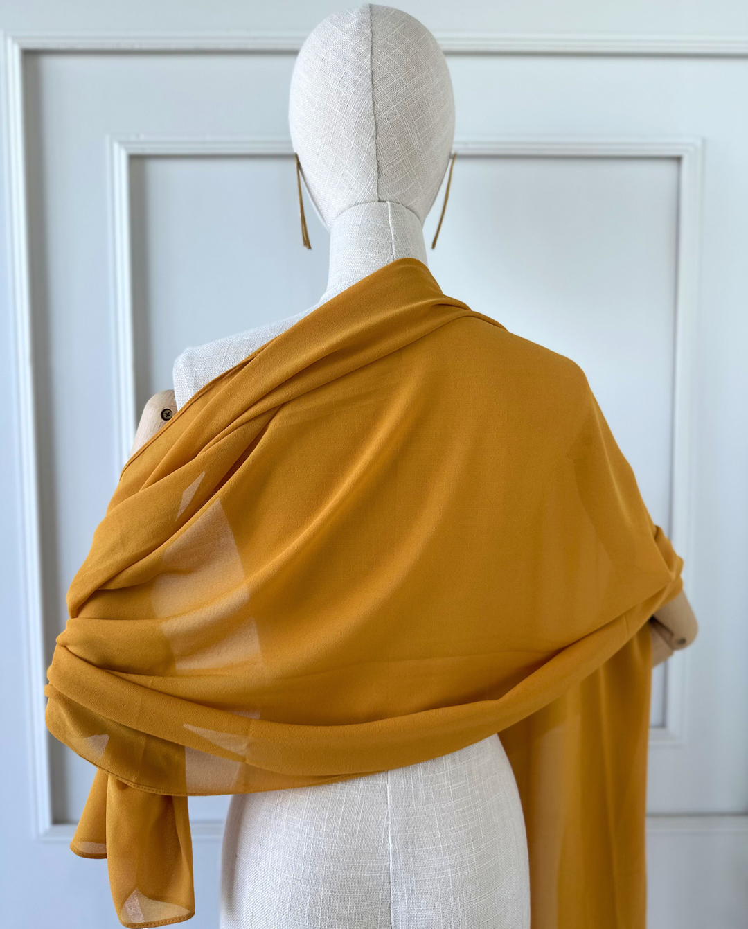 Pañuelo Antonia Gasa Mostaza