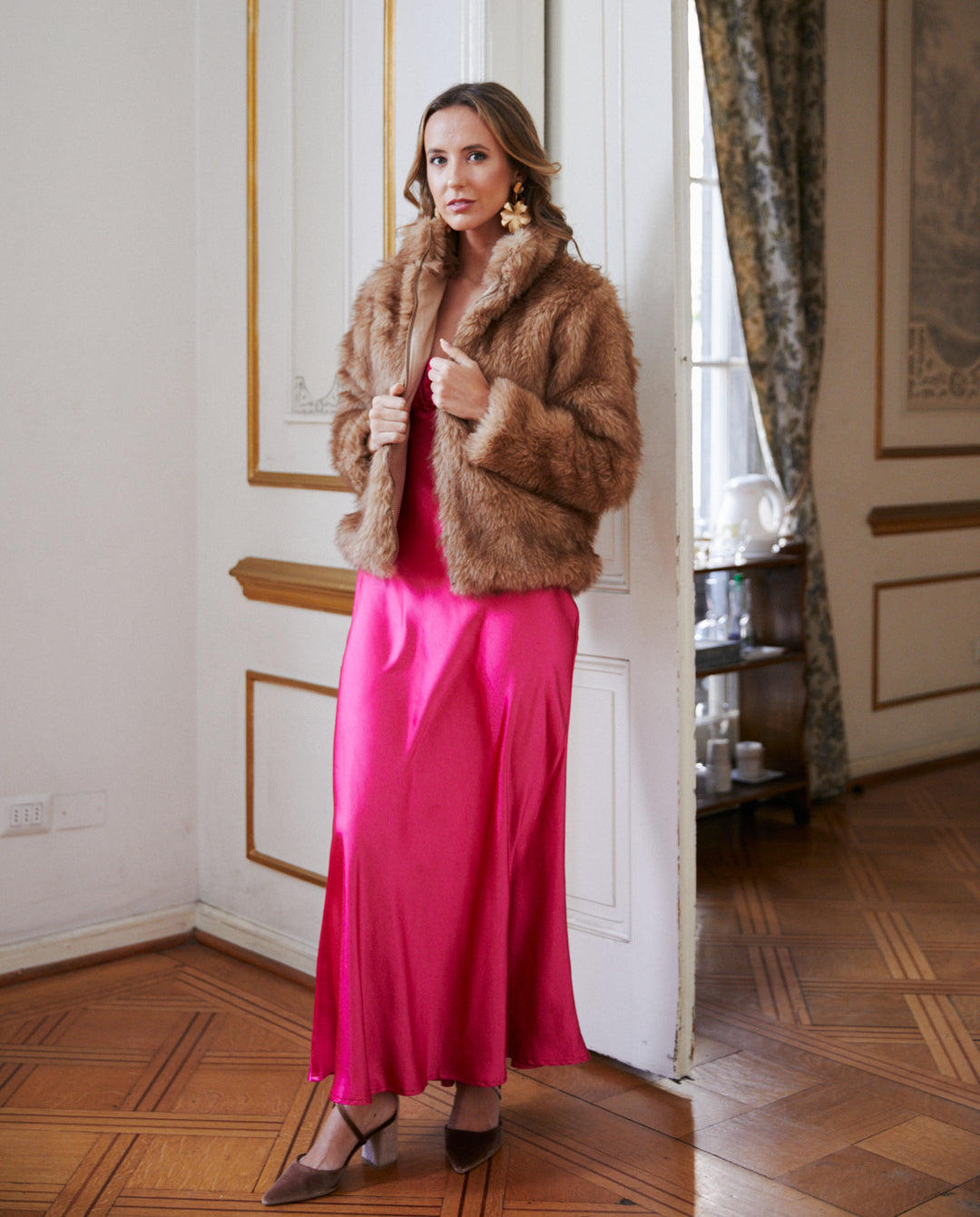 Peludo Tamara con Cierre Camel