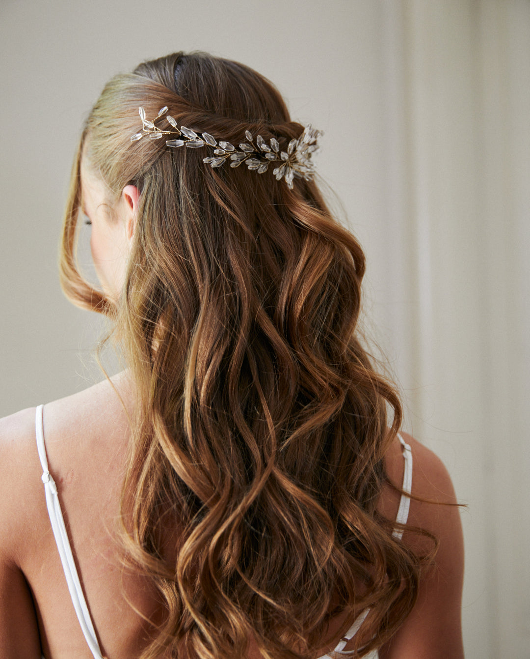 Tocado de Novia Azucena Dorado