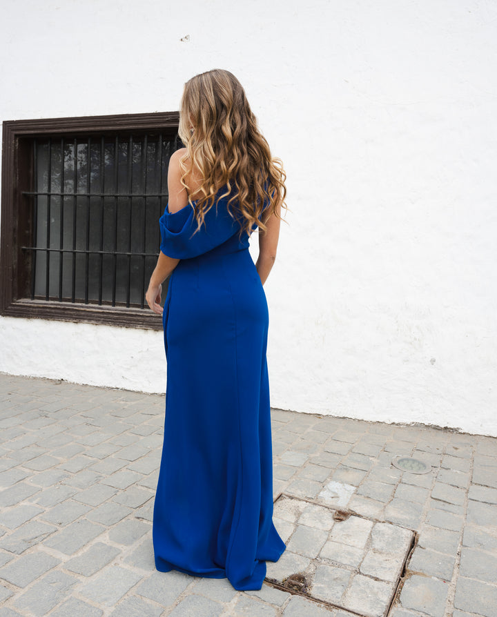 Vestido Largo de Fiesta Dana Azul Royal