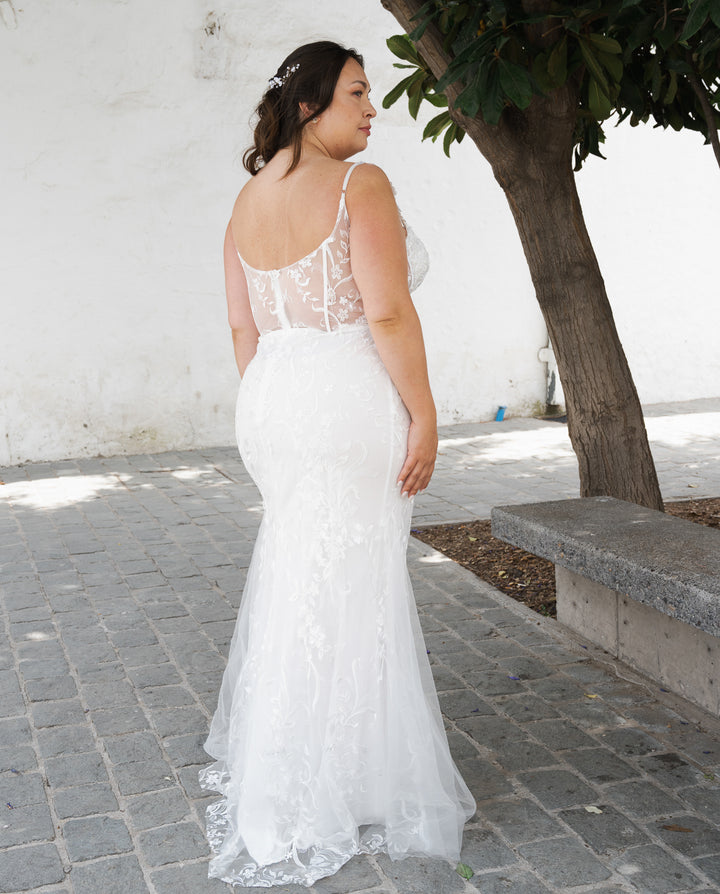 Vestido Largo de Novia Brunela Blanco