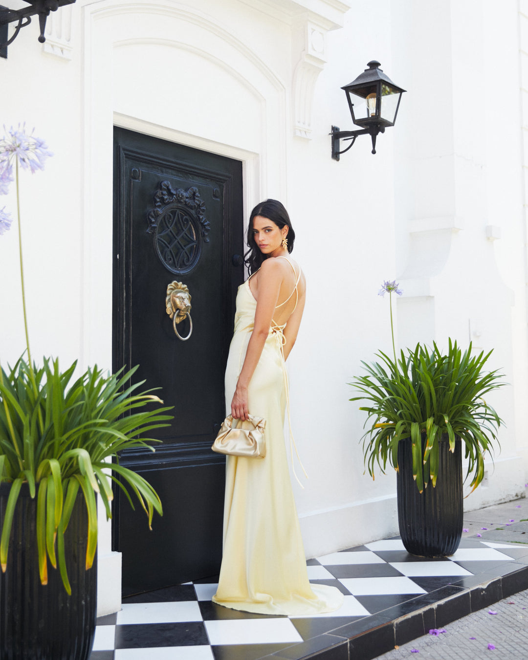 Vestido Largo de Fiesta Alina Amarillo