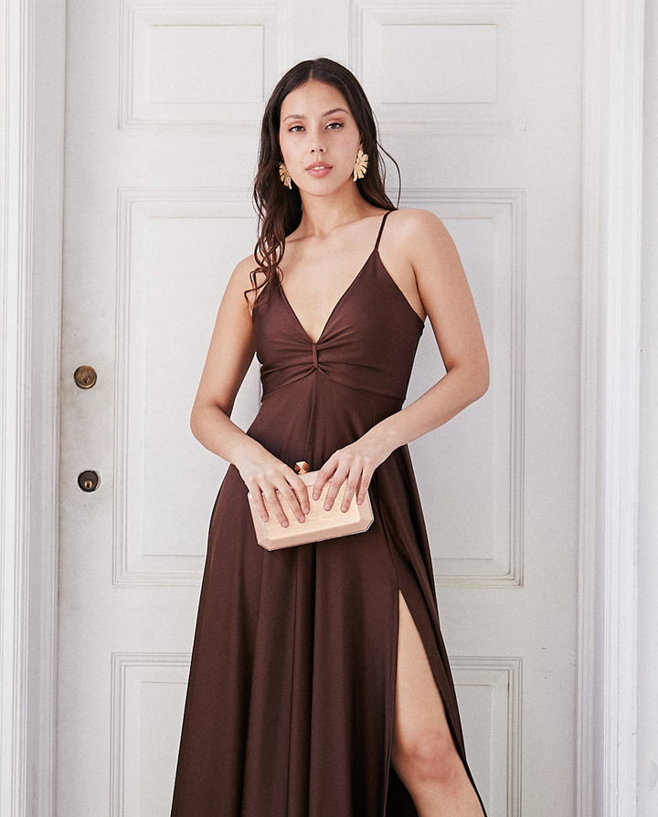 Clutch Antonieta Octogonal con Broche Diamante Rose Gold