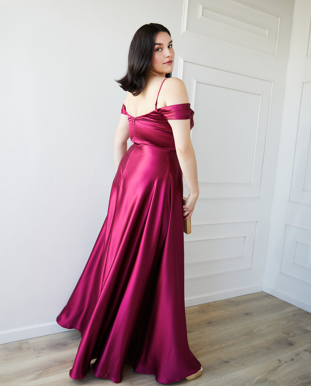 Vestido Largo de Fiesta Atenea Corset Cherry