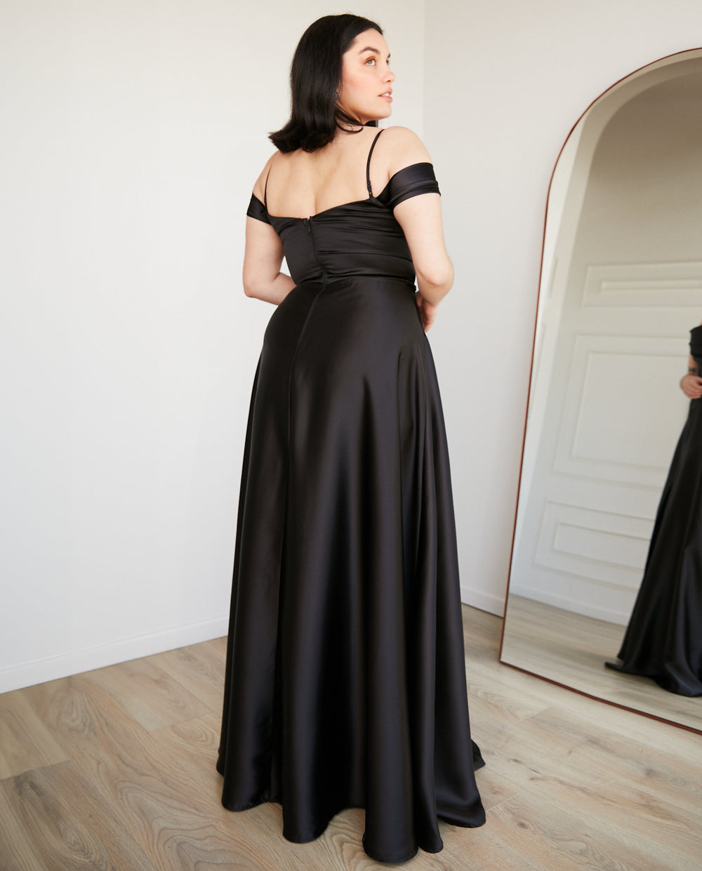 Vestido Largo de Fiesta Atenea Corset Negro