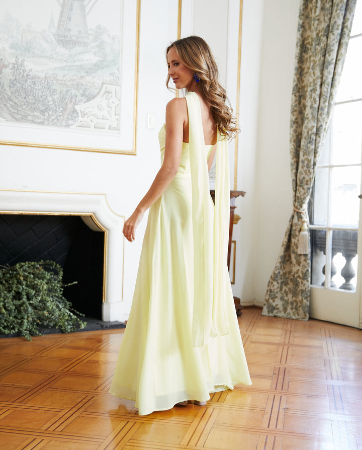 Vestido Largo de Fiesta Beatriz Amarillo
