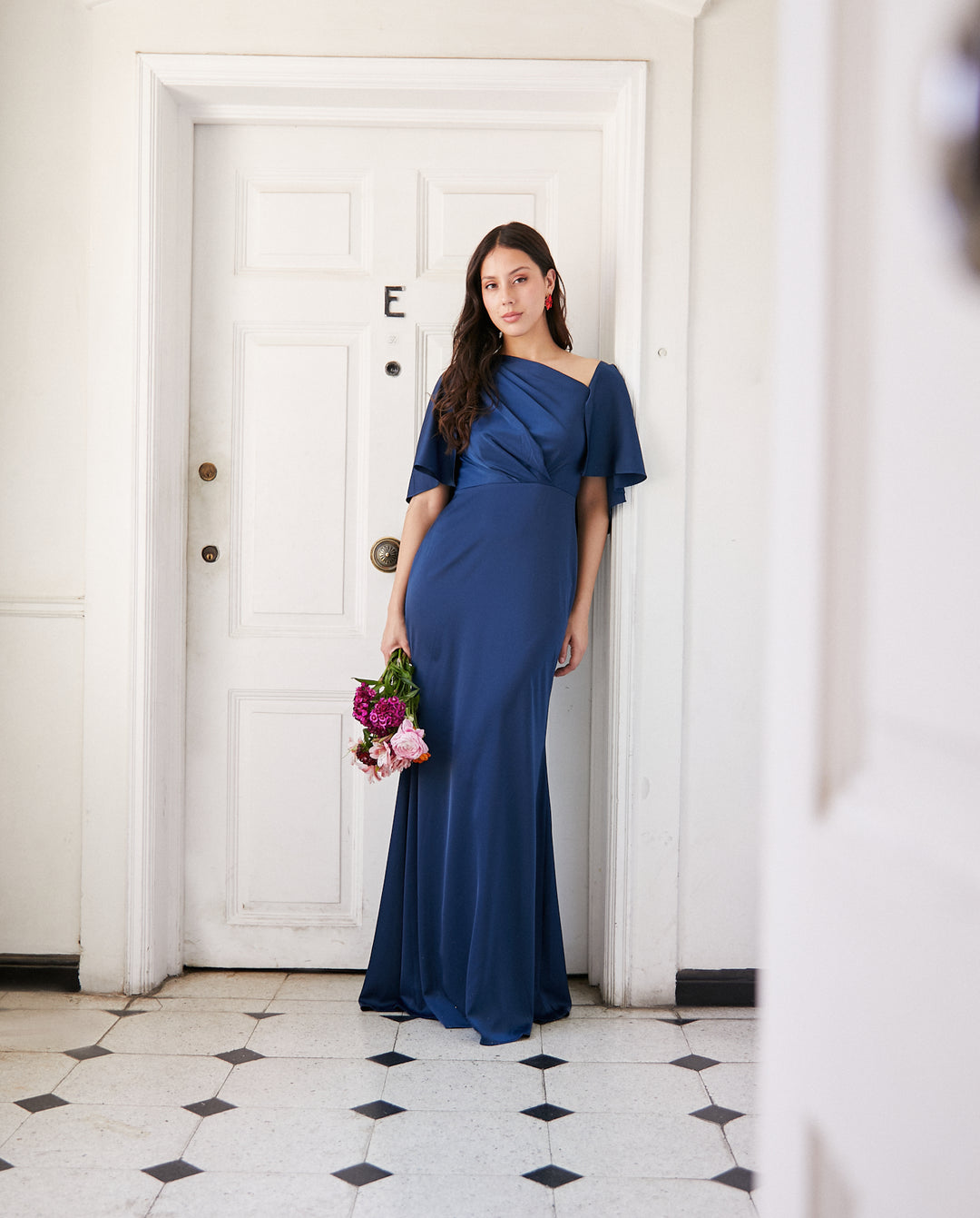 Vestido Largo de Fiesta Carolina Azul