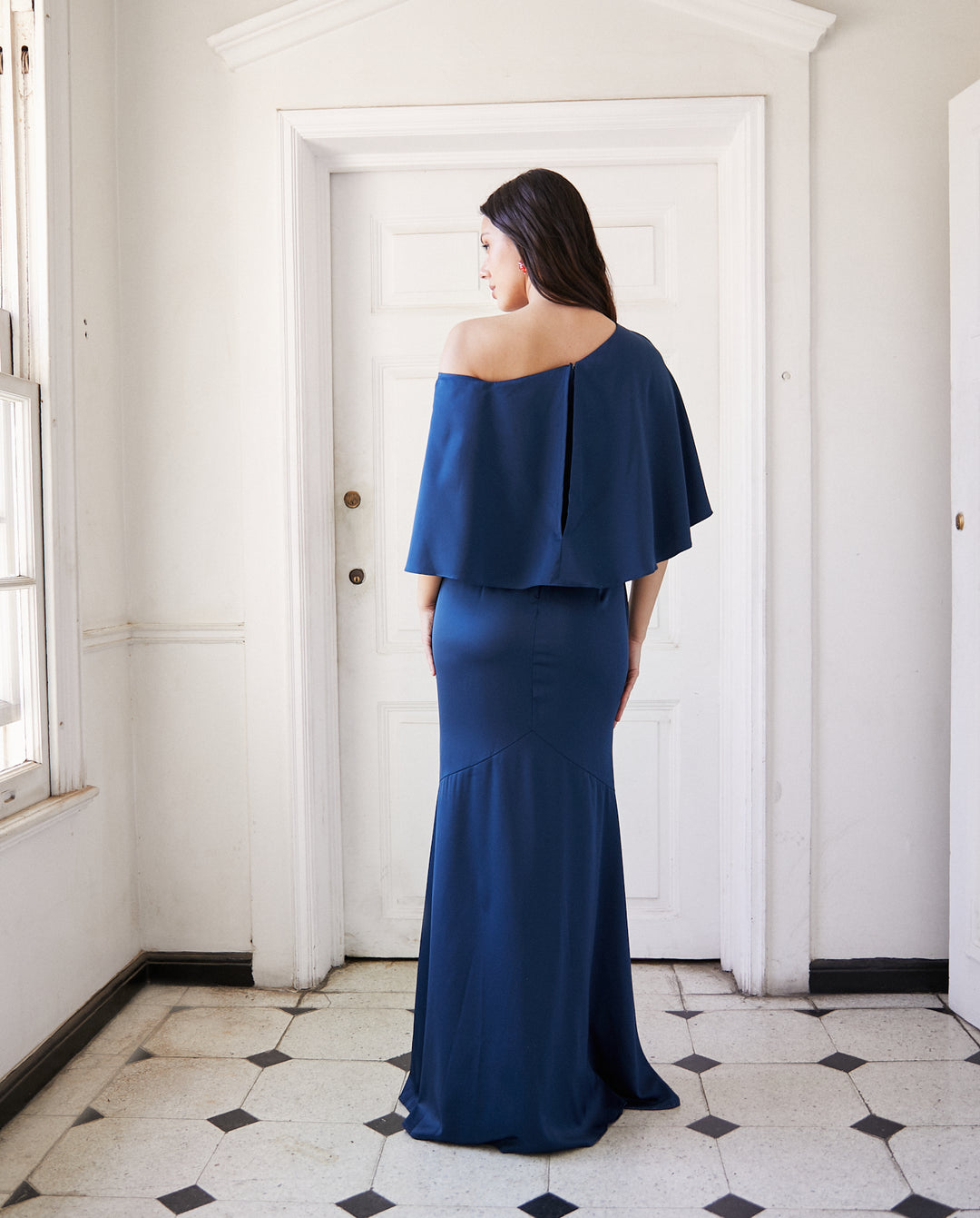 Vestido Largo de Fiesta Carolina Azul