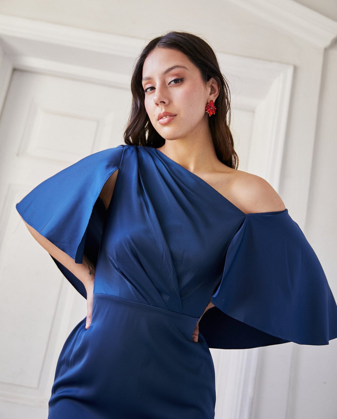 Vestido Largo de Fiesta Carolina Azul