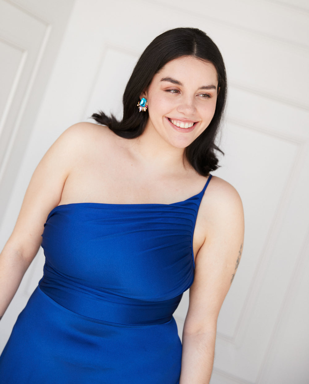 Vestido Largo de Fiesta Loreto Azul Royal