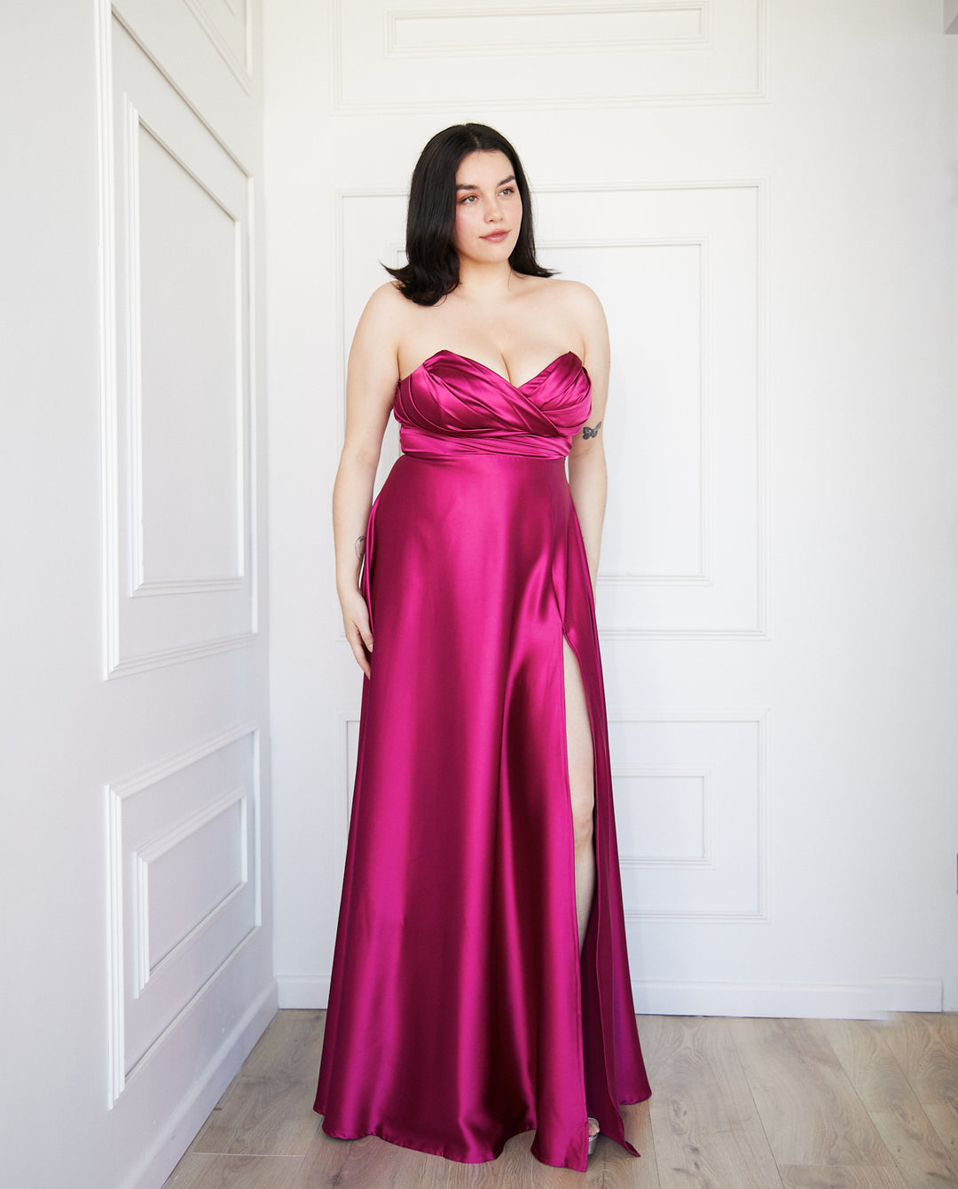 Vestido Largo de Fiesta Rosario Magenta