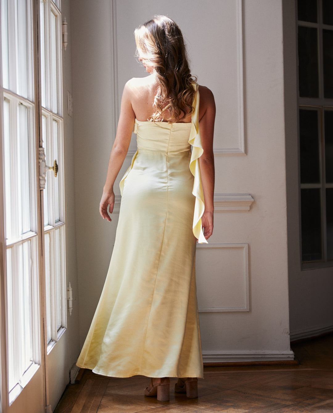 Vestido Largo de Fiesta  Soledad Amarillo