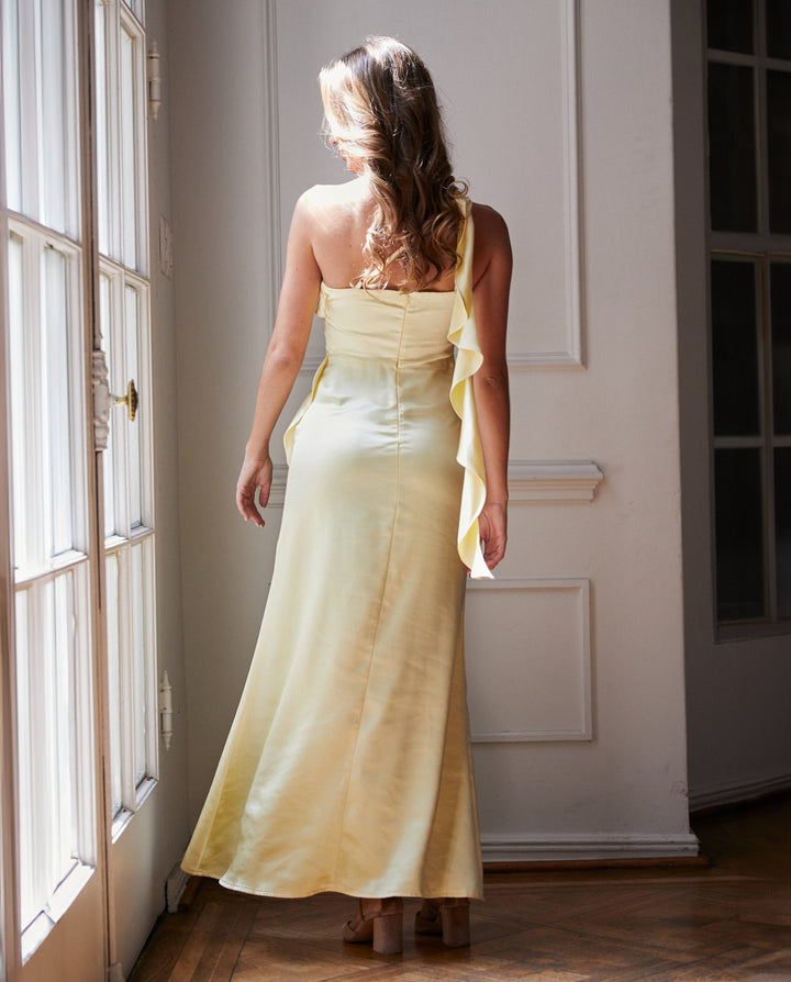 Vestido Largo de Fiesta  Soledad Amarillo
