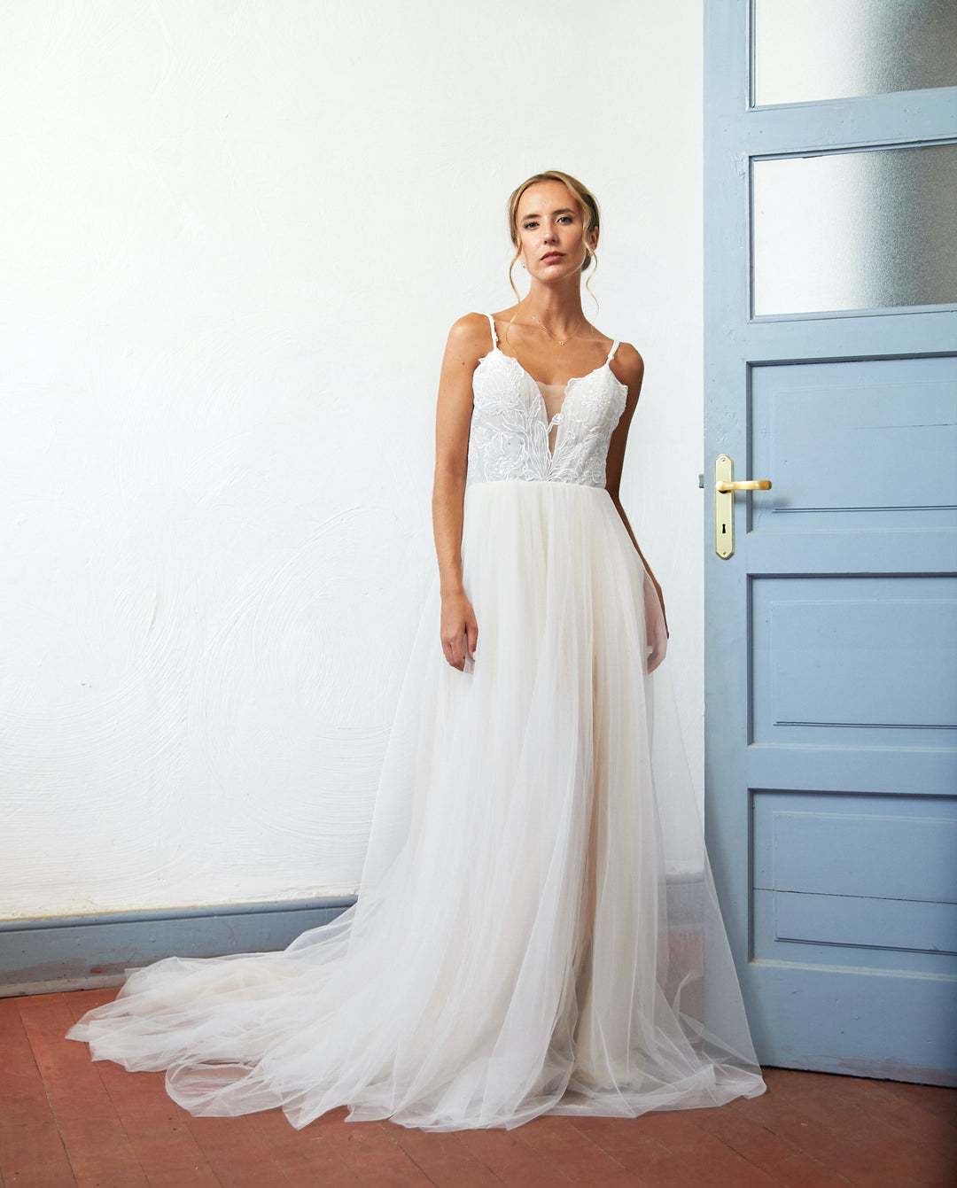 Vestido Largo de Novia Soleil Nude