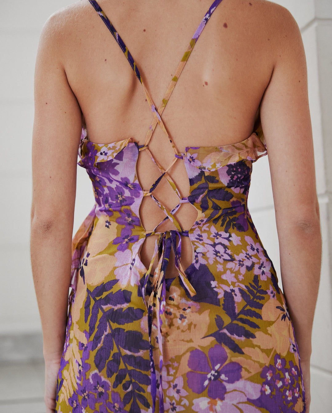 Vestido Largo de Fiesta Tamar Fondo Morado