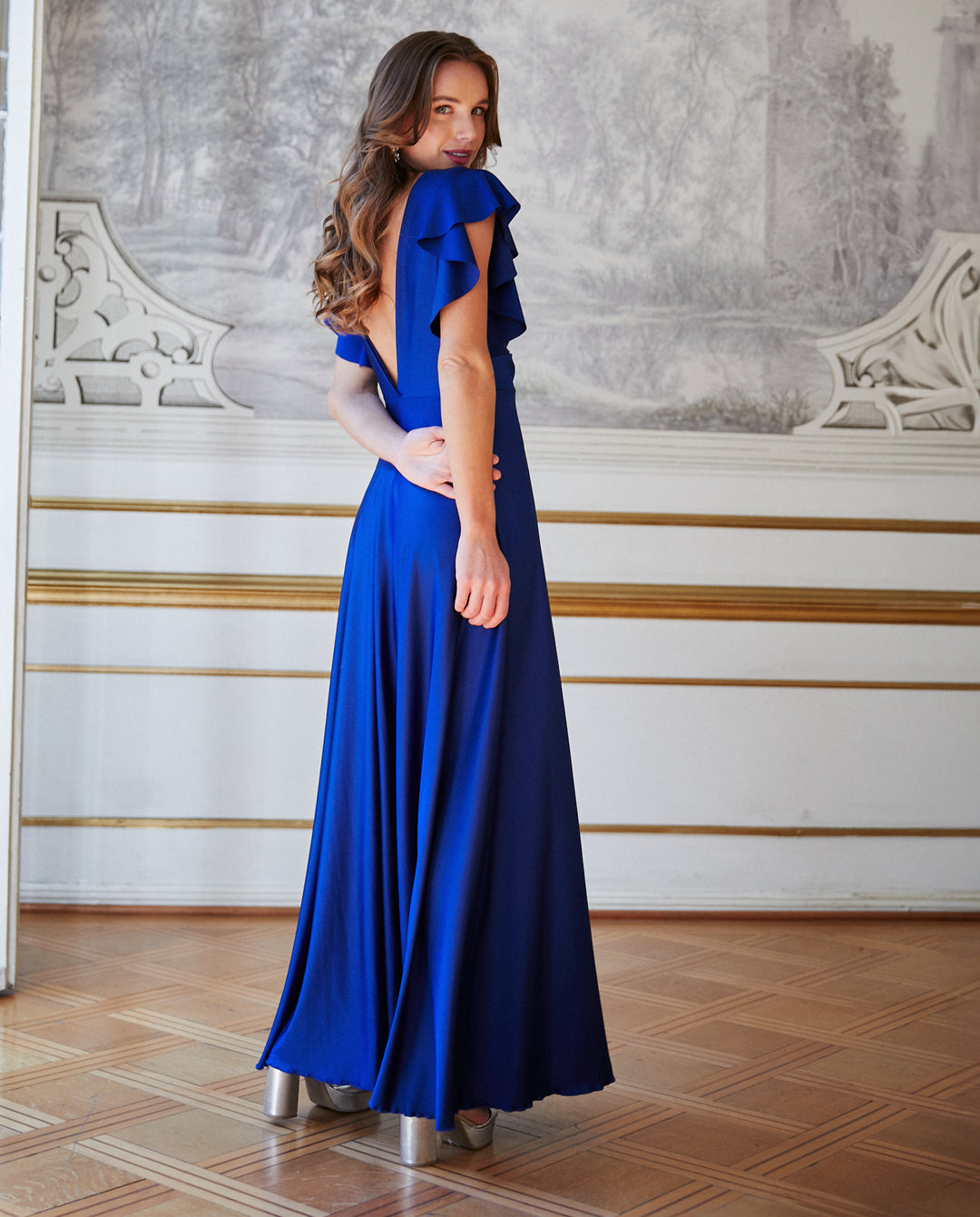 Vestido Largo de Fiesta Vane Azul Royal