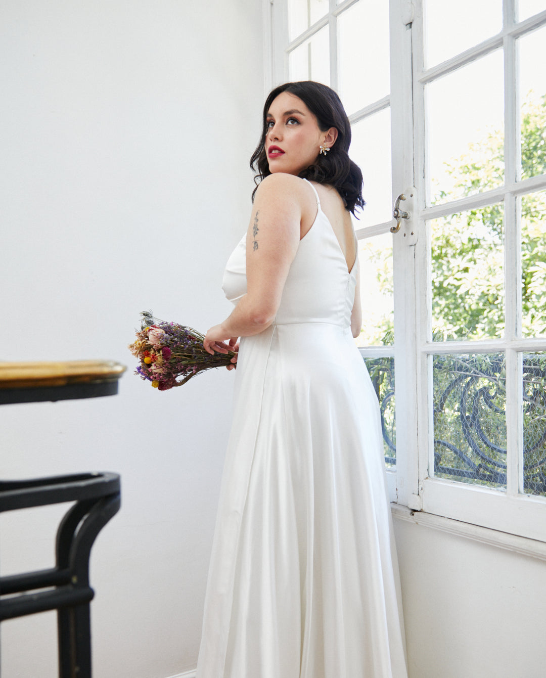 Vestido Largo de Novia Amaris Ivory