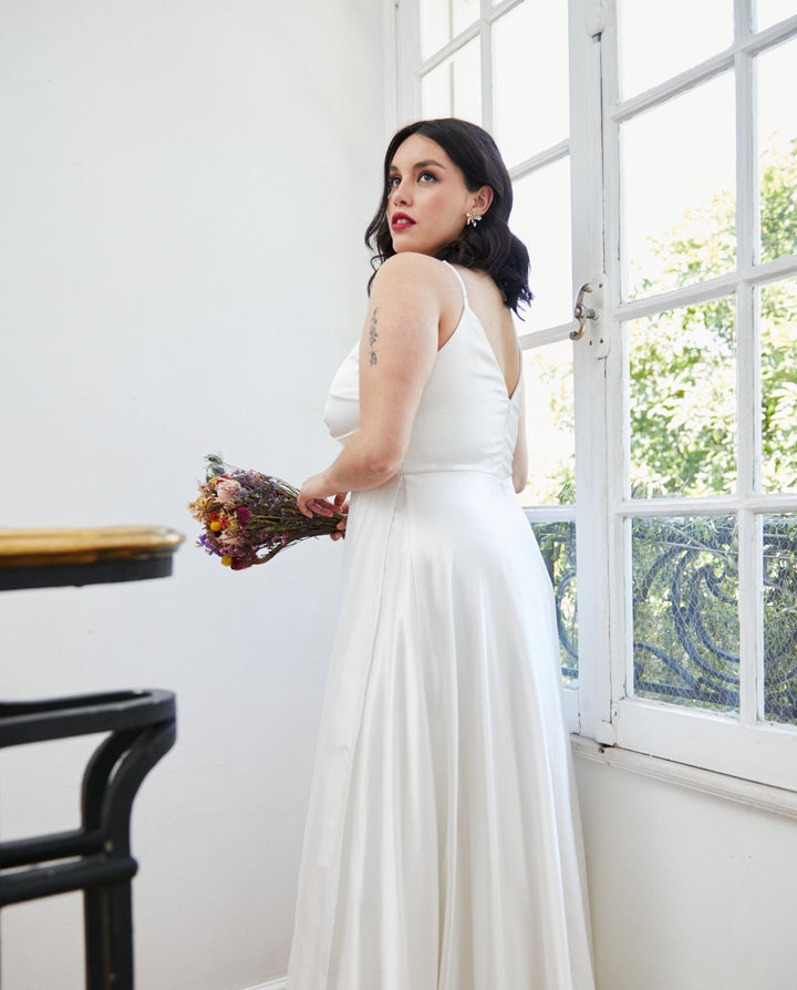 Vestido Largo de Novia Amaris Ivory