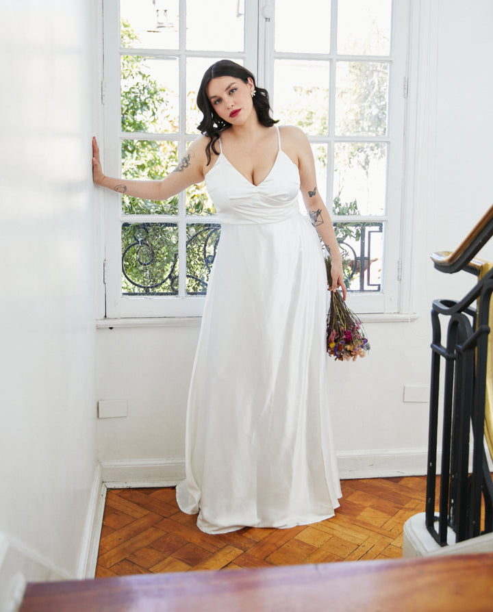 Vestido Largo de Novia Amaris Ivory