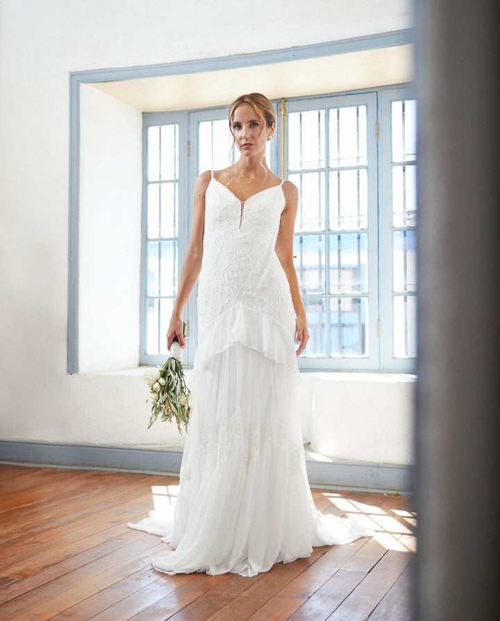 Vestido Largo de Novia Aurore Ivory