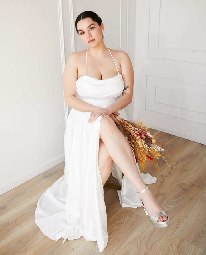 Vestido Largo de Novia Camila Ivory