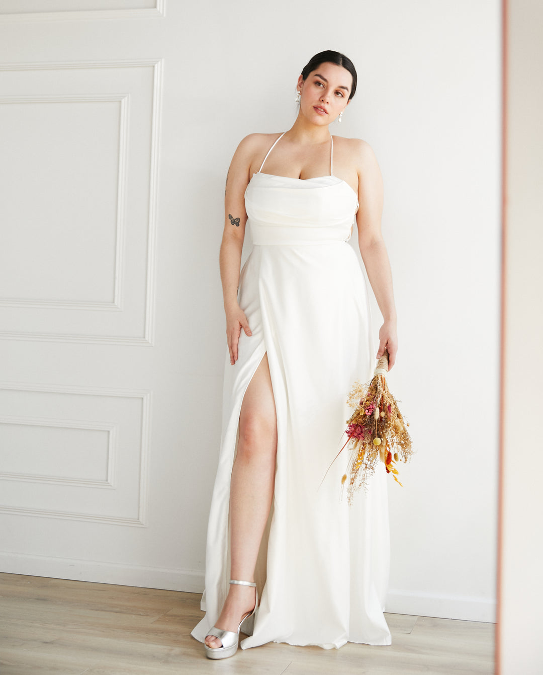 Vestido Largo de Novia Camila Ivory