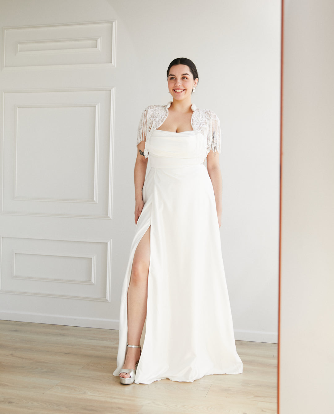 Vestido Largo de Novia Camila Ivory