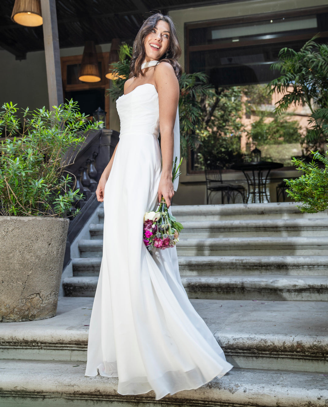 Vestido Largo de Novia Fede Ivory