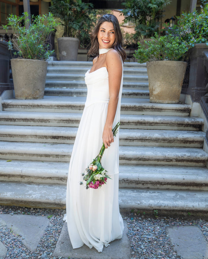 Vestido Largo de Novia Duna Ivory