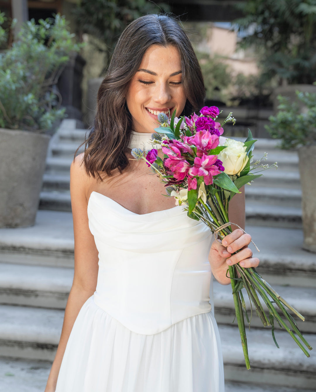 Vestido Largo de Novia Duna Ivory