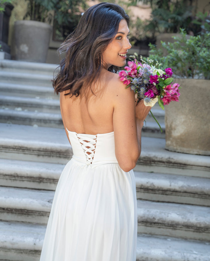 Vestido Largo de Novia Duna Ivory