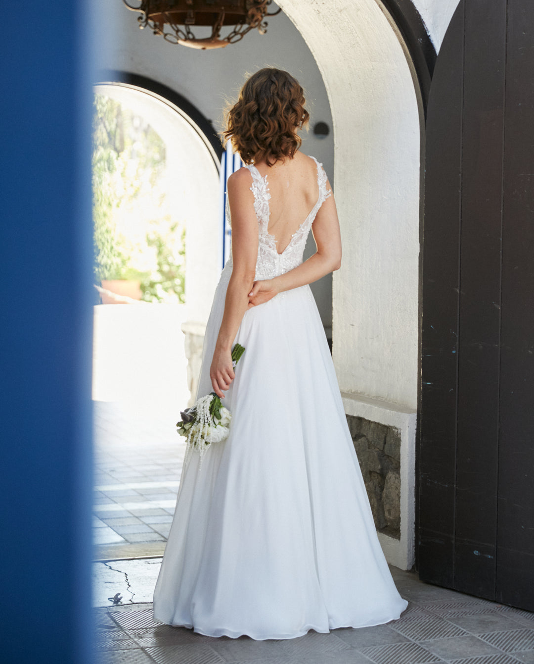 Vestido Largo de Novia Elan Gasa Ivory