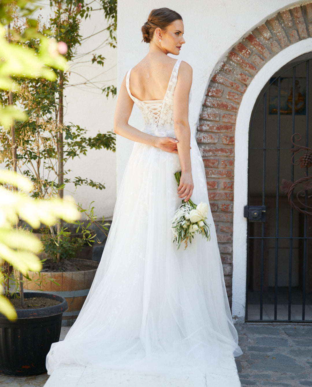 Vestido Largo de Novia Eloise Tul Ivory