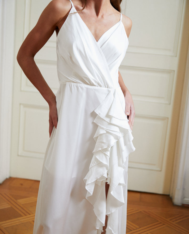Vestido Largo de Novia Silvina Ivory